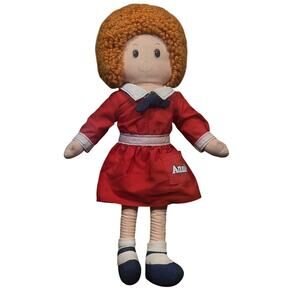 Vintage 1982 Little Orphan Annie Knickerbocker 16in Plush Doll
